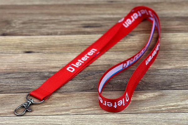 lanyards met een ingeweven ontwerp voor D'Ieteren